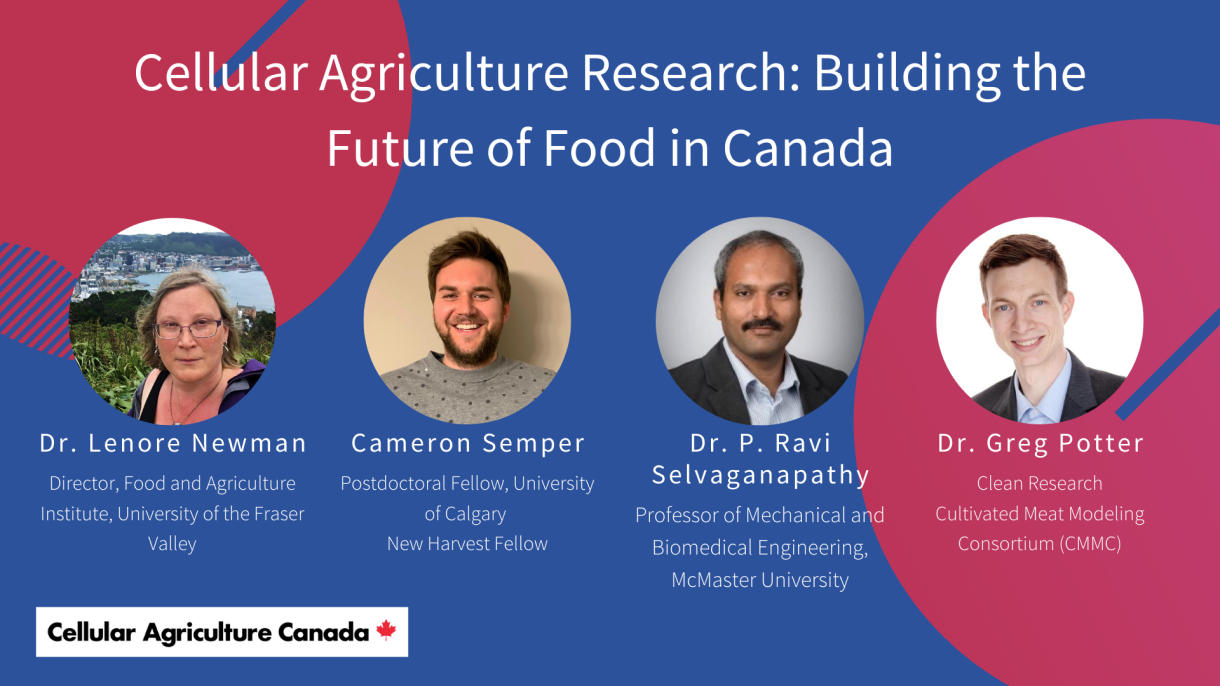 Cellular Agriculture Research: Building the Future of Food in Canada ...
